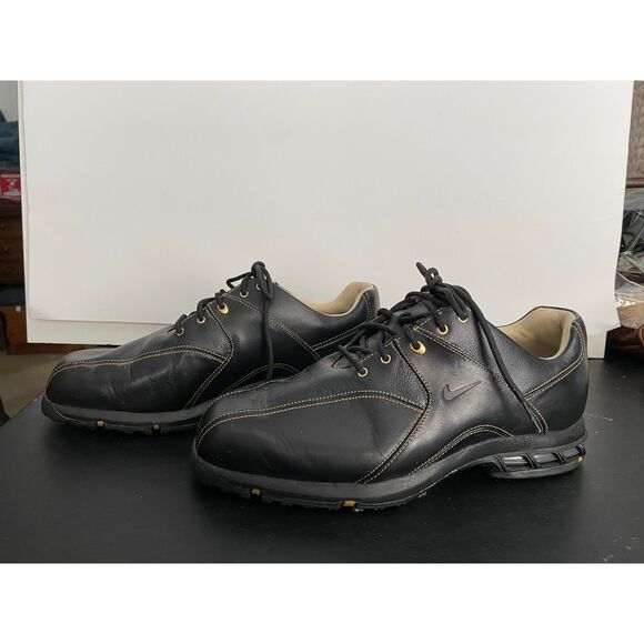 Nike Men's Size 7 Black Zoom Air Sneaker Bicycle Toe Golf Shoes - Picture 2 of 11